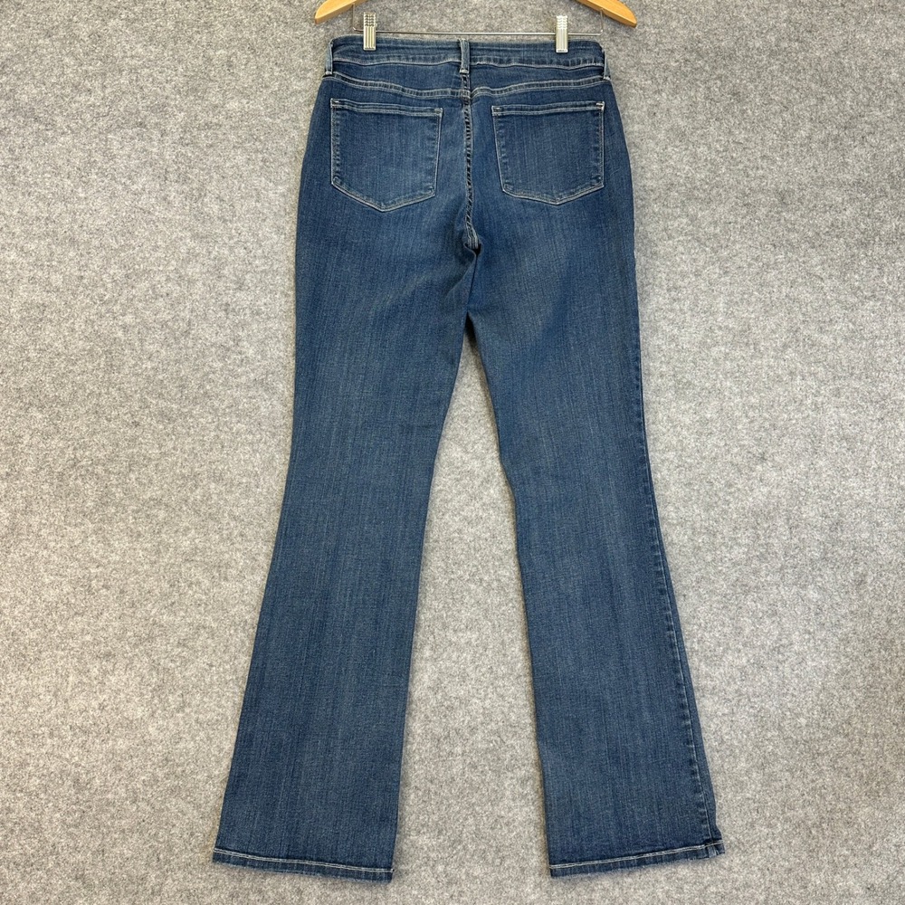 NYDJ Barbara Bootcut Jeans Womens 8 Blue Denim Medium Wash Lift & Tuck Stretch - Picture 4 of 13